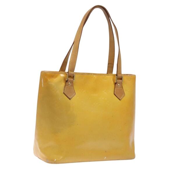 LOUIS VUITTON Monogram Vernis Houston Hand Bag Gris M91053 - Picture 1 of 13